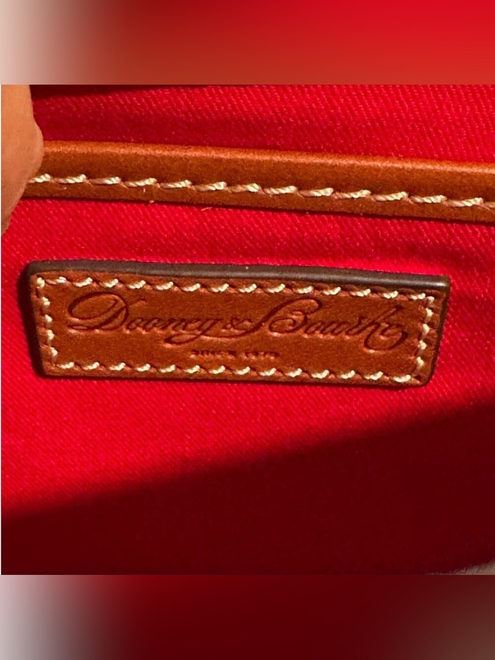 Dooney & Bourke Pebble Grain Hunter Crossbody in Caribbean Blue EUC MSRP: $338 - Picture 7 of 9
